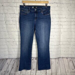 KUT from the Kloth Jeans Womens Size 12 Blue Natalie Mid Rise Bootcut Denim